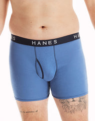 Hanes Ultimate Men's Boxer Brief Underwear, Ringer Style, 5-Pack