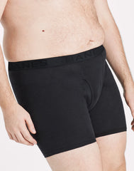 Hanes Ultimate Big Men’s Cotton Boxer Brief Underwear, 4-Pack (Big &amp; Tall Sizes)