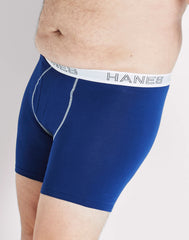 Hanes Ultimate Stretch Cotton Big Men’s Boxer Brief Underwear, Assorted, 4-Pack (Big &amp; Tall Sizes)