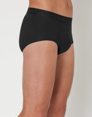 Hanes Men's Underwear Briefs Pack, 7-Pack, Sexy Men's Underwear, Moisture Wicking, Black