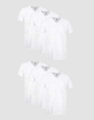 Hanes Men's Undershirt Pack, V-Neck, Moisture-Wicking Cotton with Odor Control, 6-Pack