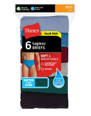 Hanes Men's Underwear Briefs Pack, Mid-Rise, ComfortSoft Waistband, 6-Pack