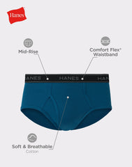 Hanes Comfort Flex Men's Brief Underwear, Mid-Rise, 6-Pack