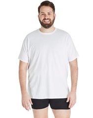 Hanes Ultimate Big Men&rsquo;s White Undershirt Pack, Cotton, 4-Pack, (Big &amp; Tall Sizes)