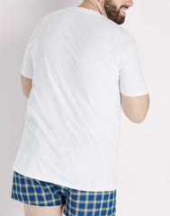 Hanes Ultimate Big Men&rsquo;s V-Neck T-Shirt Pack, 4-Pack, (Big &amp; Tall Sizes)