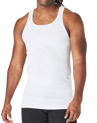 Hanes Ultimate Tall Men&rsquo;s Tank Top Undershirts Pack, Cotton, 5-Pack, (Big &amp; Tall Sizes)