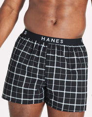 Hanes Ultimate Big Men&rsquo;s Woven Boxer Underwear, Assorted Prints, 4-Pack (Big &amp; Tall Sizes)