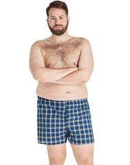 Hanes Ultimate Big Men&rsquo;s Woven Boxer Underwear, Tartan Prints, 4-Pack, (Big &amp; Tall Sizes)