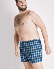 Hanes Ultimate Big Men&rsquo;s Woven Boxer Underwear, Tartan Prints, 4-Pack, (Big &amp; Tall Sizes)