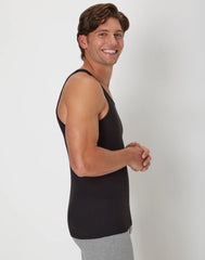 Hanes Ultimate ComfortSoft Men's Tank Undershirt, Black/Grey, 6-Pack