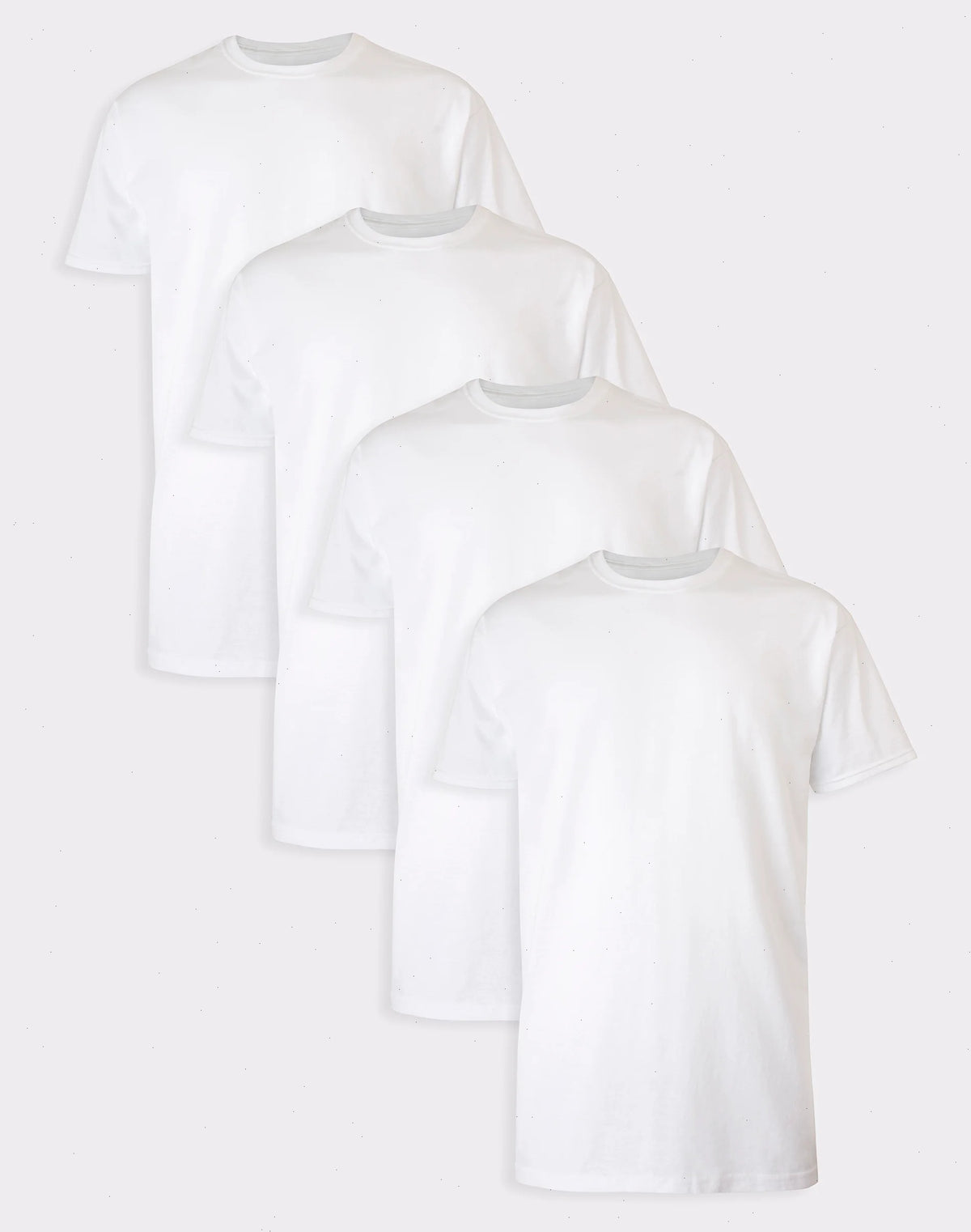 Hanes Ultimate Tall Men’s White Cotton Undershirt, 4-Pack, (Big &amp; Tall Sizes)