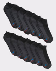 Hanes X-Temp Men's Cushioned Low Cut Socks, 12-Pairs