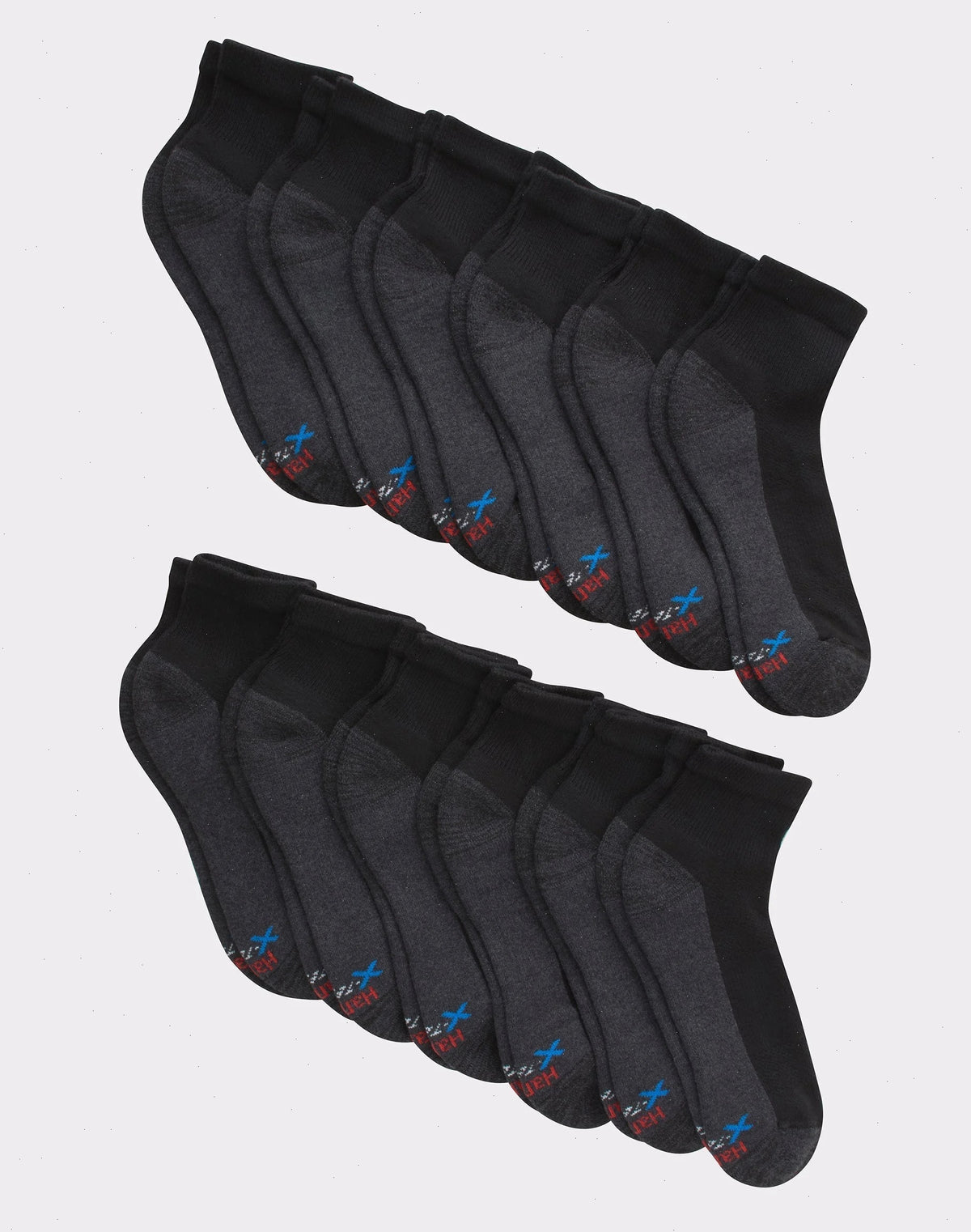 Hanes Men's X-Temp Cushioned Ankle Socks, 12-Pairs