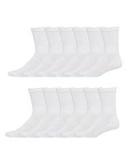 Hanes Men&rsquo;s Cushioned Crew Socks, X-Temp, 12-Pairs