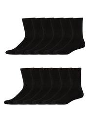 Hanes Men&rsquo;s Cushioned Crew Socks, X-Temp, 12-Pairs