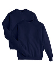 Hanes EcoSmart Men's Fleece Sweatshirt, Value 2-Pack (Big & Tall Sizes Available)