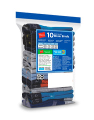 Hanes Comfort Flex Boys' Boxer Brief Underwear, 10-Pack
