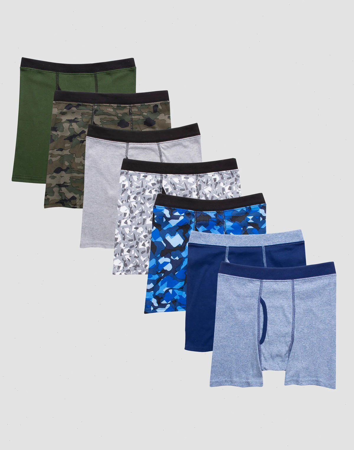 Hanes Comfortsoft Boys' Printed Boxer Briefs Pack, 7-Pack