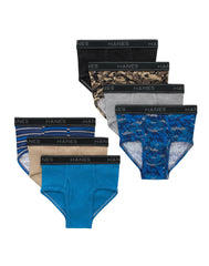 Hanes Comfort Flex Boys' Brief Underwear, Prints &amp; Solids, 7-Pack