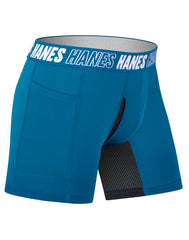 Hanes Moves Boys' Anti-Chafe Boxer Brief Underwear, Assorted, 6-Pack