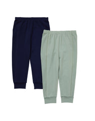 Hanes Pure Comfort Baby French Terry Joggers, Organic Cotton, Boys &amp; Girls, 2-Pack