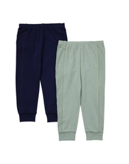 Hanes Pure Comfort Baby French Terry Joggers, Organic Cotton, Boys &amp; Girls, 2-Pack