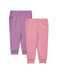 Hanes Pure Comfort Baby French Terry Joggers, Organic Cotton, Boys &amp; Girls, 2-Pack