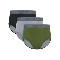 Hanes Confident Nights Boys' Brief, 3-Pack, Lined Boys' Nighttime Underwear, Comfortable Overnight Underwear for Boys