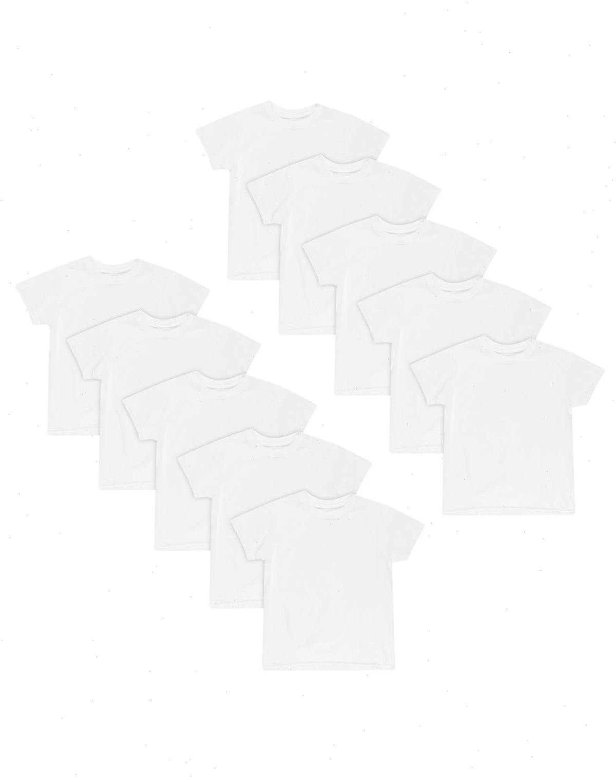 Hanes EcoSmart Boys' Undershirt, 10-Pack, White