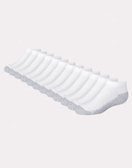 Hanes Double Tough Boys' Cushion No Show Socks, 12-Pairs