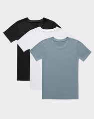 Hanes Originals Boys' SuperSoft T-Shirt, Assorted, 3-Pack