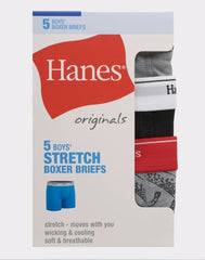 Hanes Originals Boys' Boxer Brief Underwear, Camo &amp; Assorted, 5-Pack