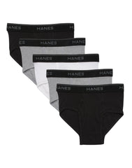 Hanes Ultimate ComfortSoft Boys' Brief Underwear, Assorted, 5-Pack