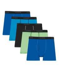 Hanes Ultimate Boys' Lightweight Boxer Brief Underwear, 5-Pack