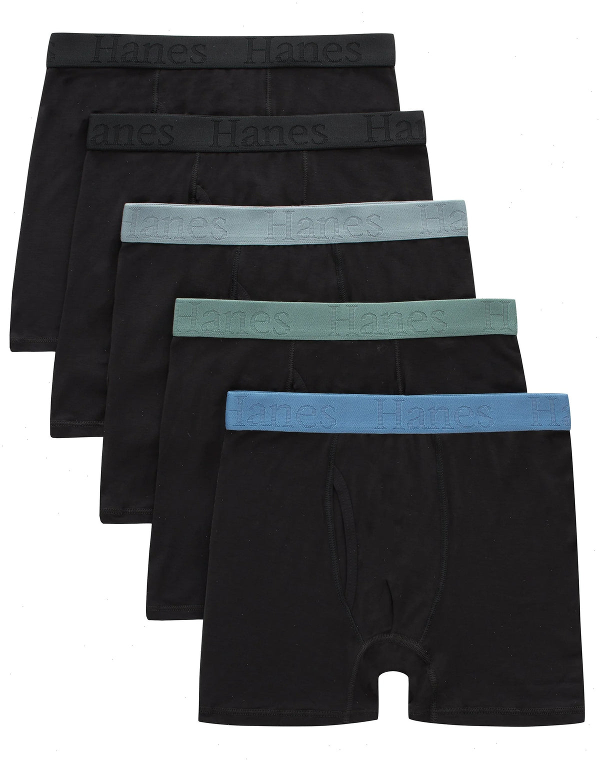 Hanes Originals Ultimate SuperSoft Boys' Boxer Brief Underwear, Assorted, 5-Pack