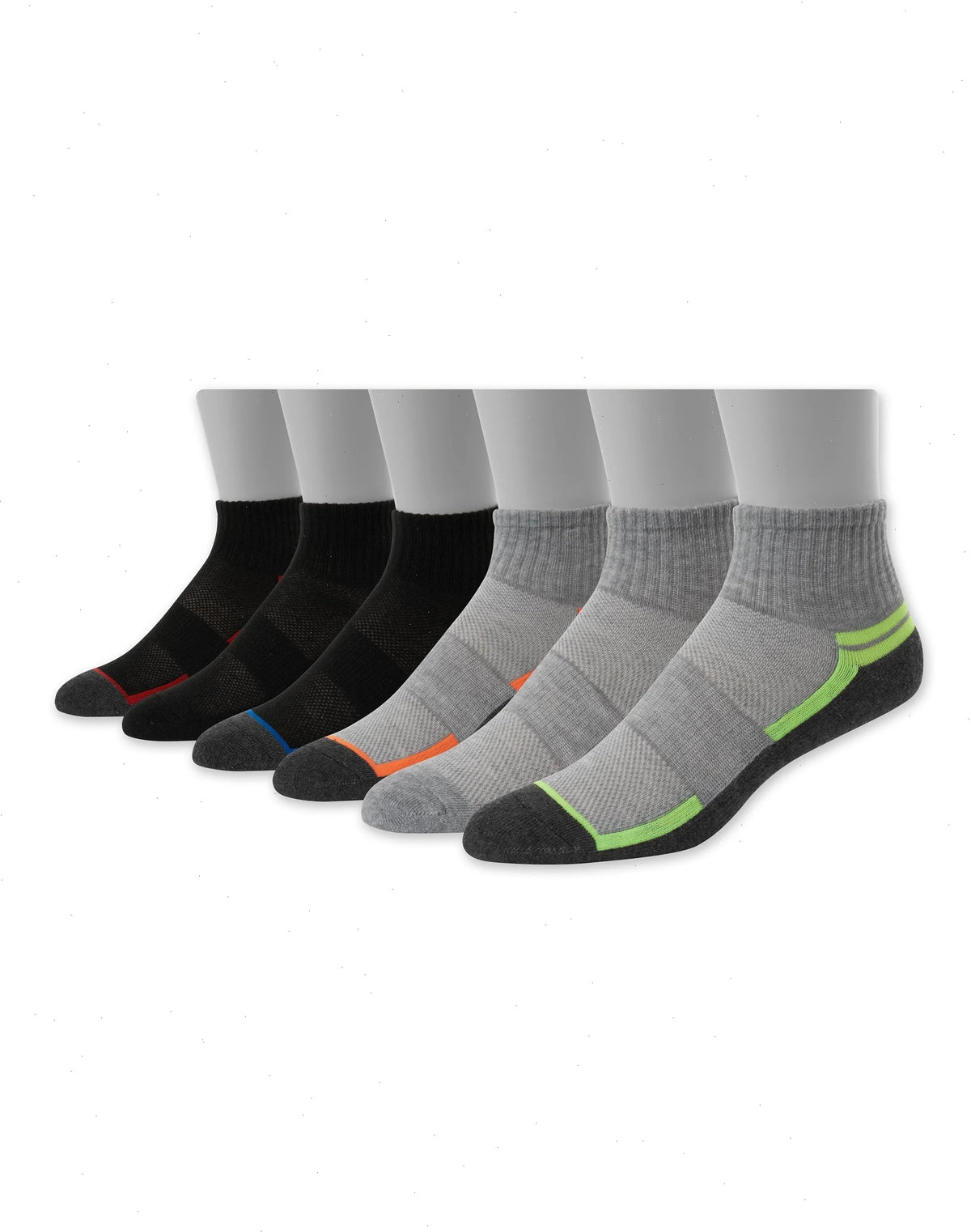 Hanes Boys' Performance Ankle Socks, X-Temp, 6-Pairs