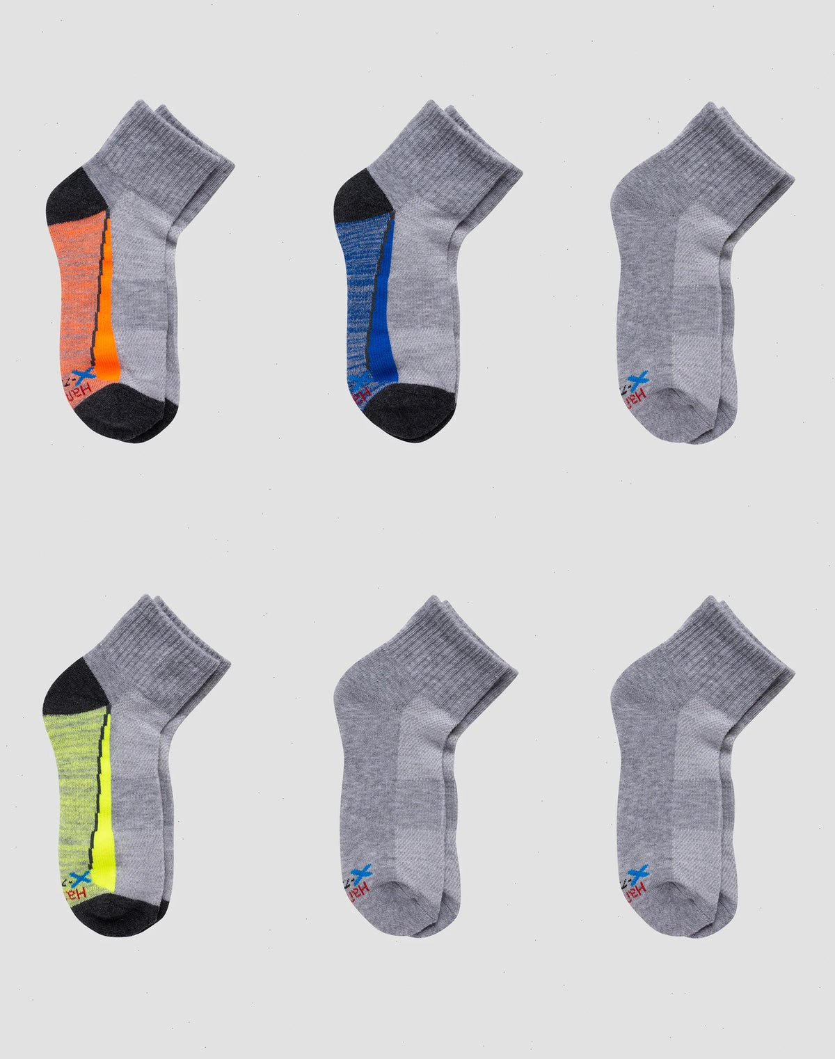 Hanes Boys' Performance Ankle Socks, X-Temp, 6-Pairs
