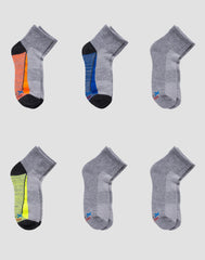 Hanes Boys' Performance Ankle Socks, X-Temp, 6-Pairs
