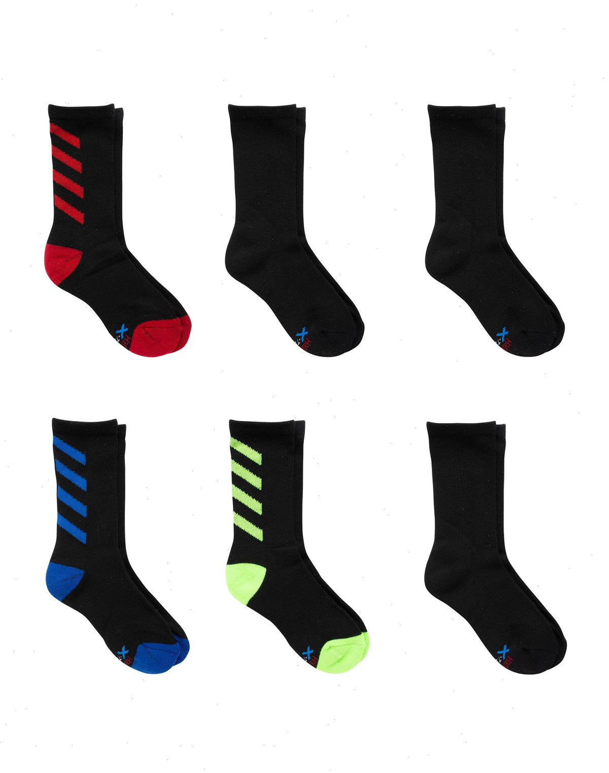 Hanes Performance Boys' X-Temp&reg; Crew  6-Pack