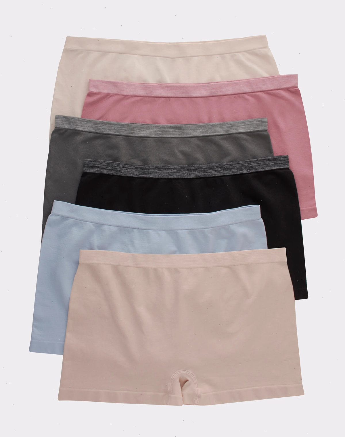 Hanes Women's Seamless Boyshort Underwear, Comfort Flex Fit, 6-Pack