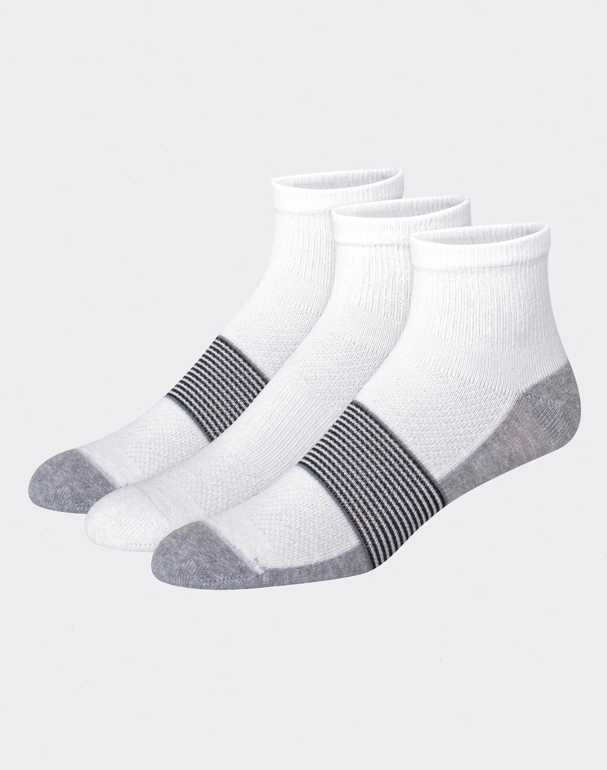 Hanes Cool DRI Men's Ankle Socks with Ventilation, 3-Pairs