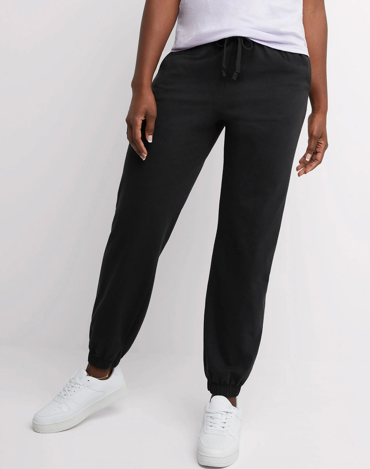 Hanes Essentials Women's Cotton Jersey Joggers, 29"