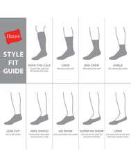 Hanes Comfort Soft Girls' No Show Socks, 10-Pairs