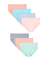 Hanes Pure Comfort Girls' Underwear Microfiber Brief, 7-Pack