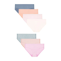 Hanes Pure Comfort Girls' Underwear Microfiber Hipster, 7-Pack