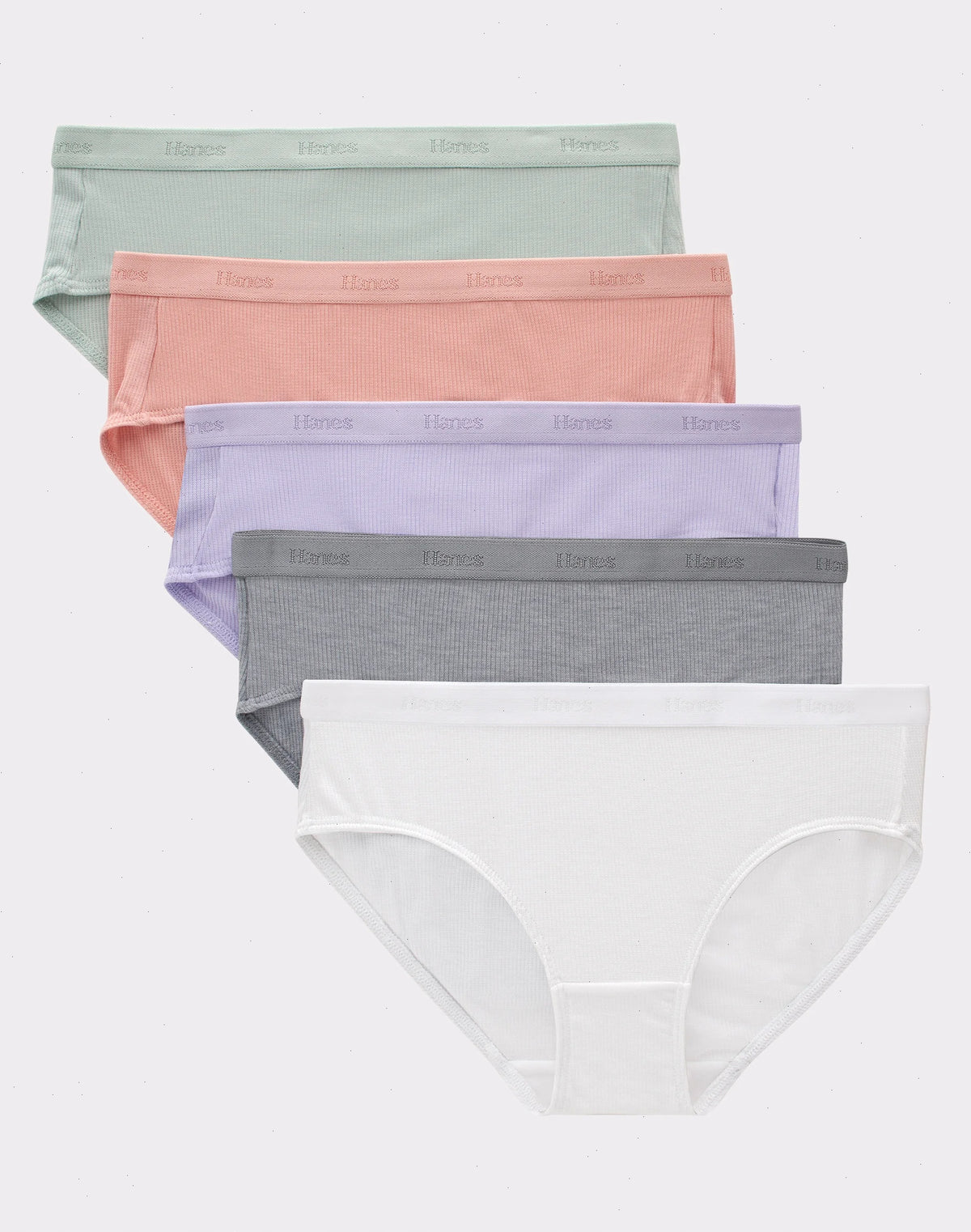 Hanes Originals Girls' SuperSoft Hipster Underwear, 5-Pack