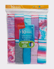 Hanes Girls' Underwear Briefs, 10-Pack