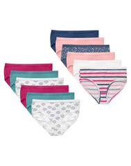 Hanes Girl's Underwear Briefs, 12-Pack, Cotton-Stretch