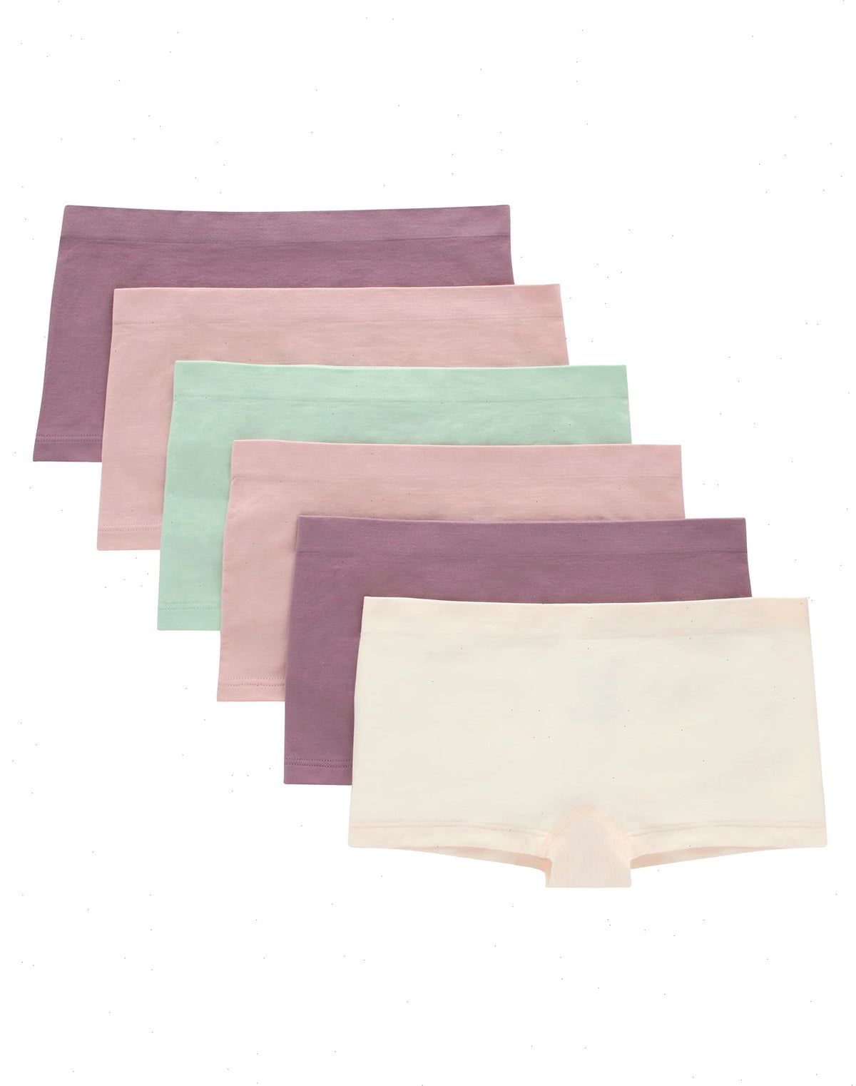 Hanes Girls' Seamless Comfort Girls' Boyshort Underwear, Fashion Assorted, 6-Pack