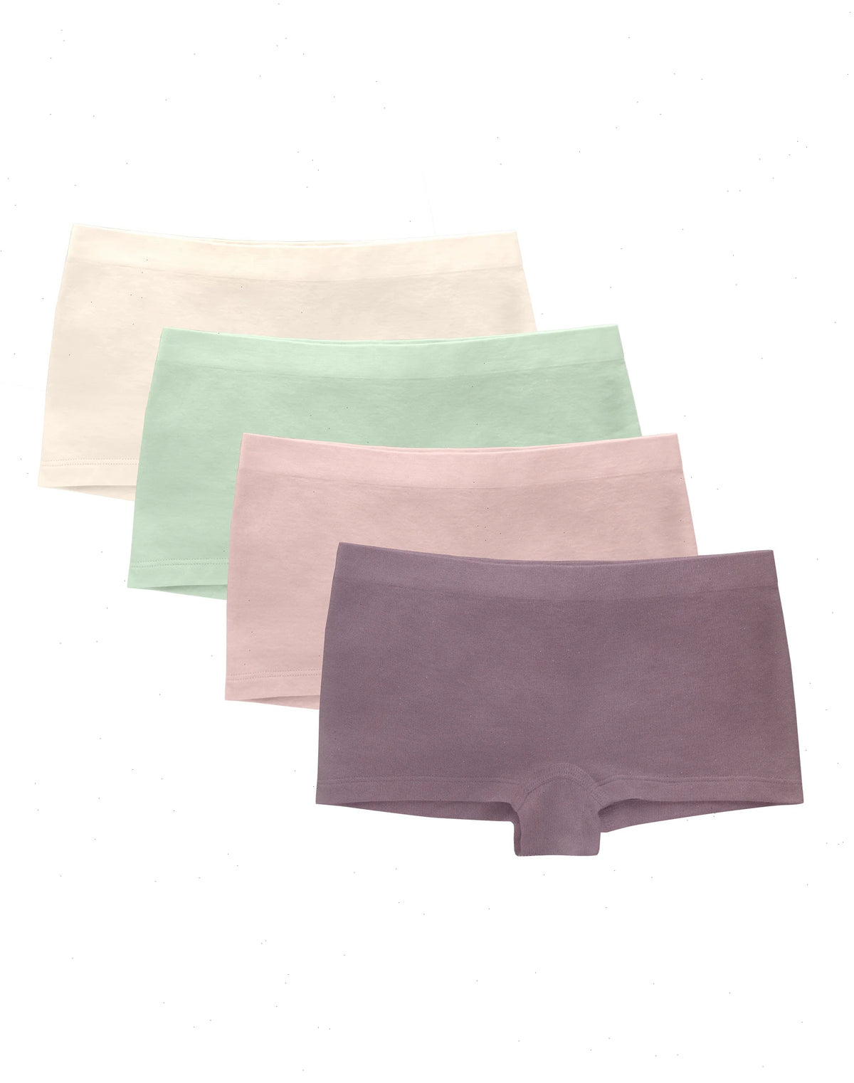 Hanes Girls&rsquo; Tween Underwear Seamless Boyshort Pack, Assorted, 4-Pack